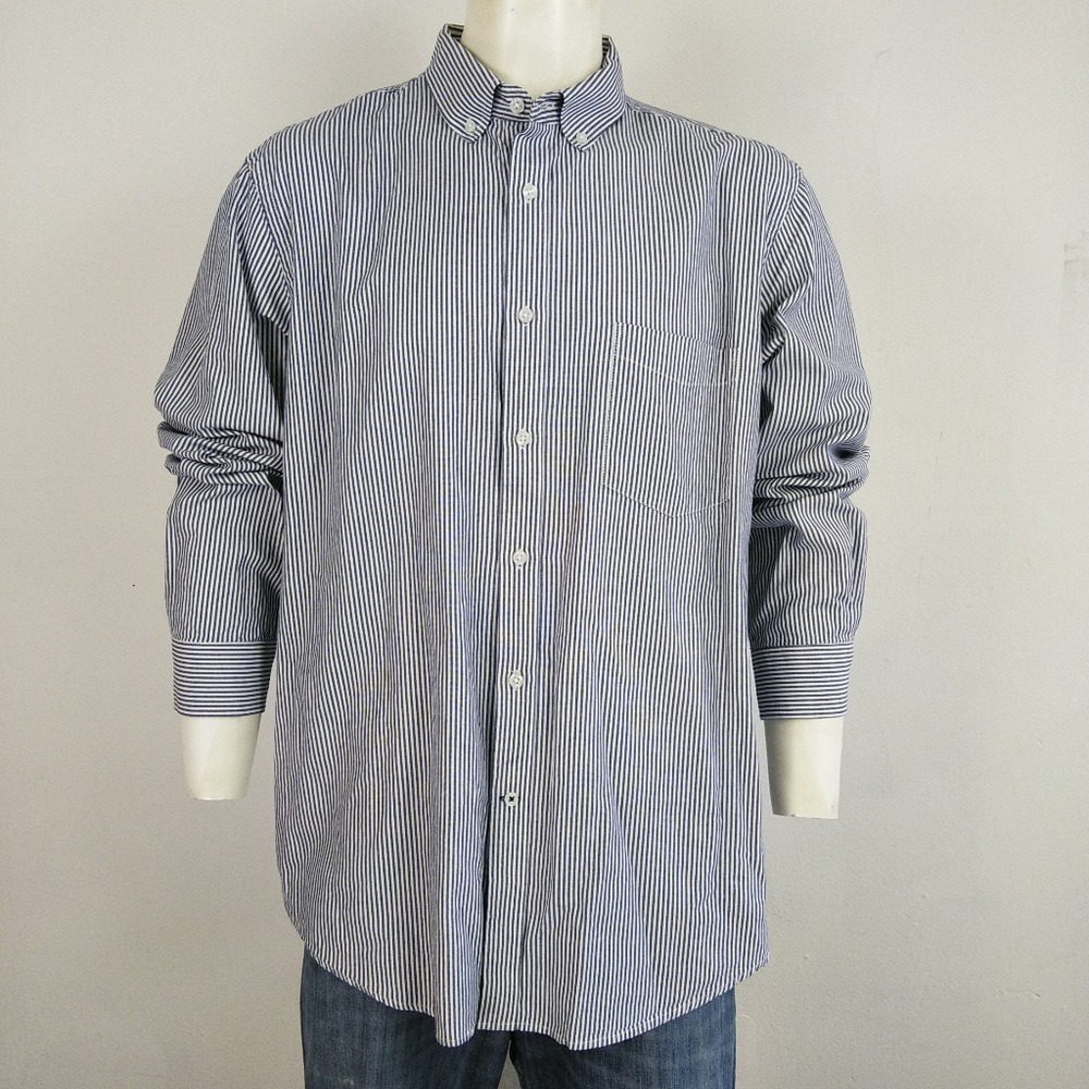 🔴Club Room striped long sleeve men's dress shirt